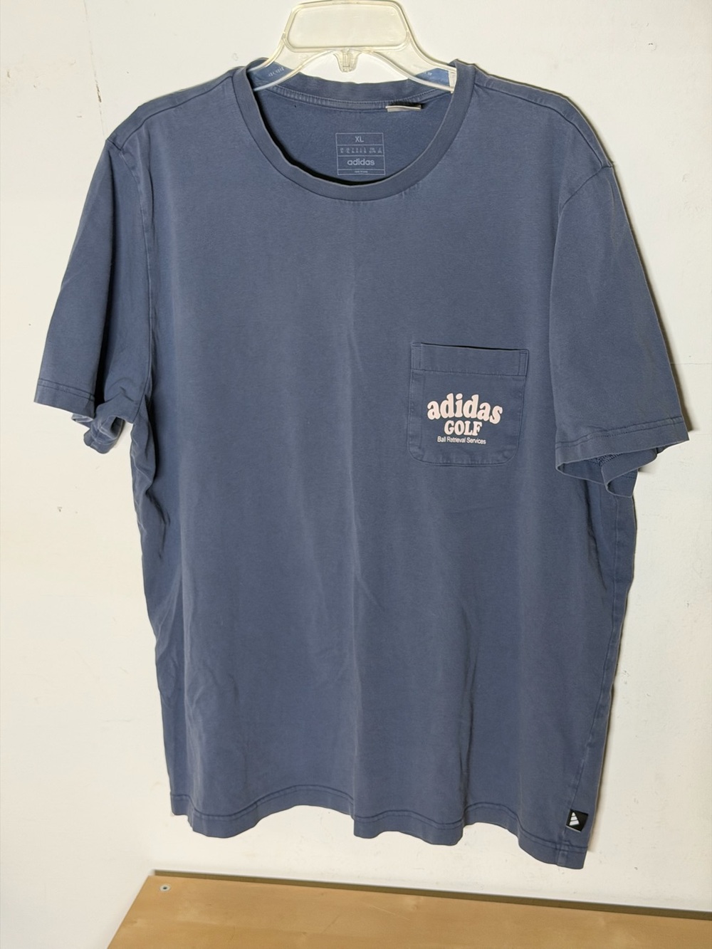 Adidas Golf Ball Retrieval Services Sample Pocket T-Shirt Men’s XL